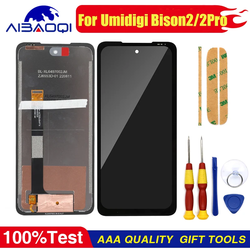 100% Original LCD + cran tactile numriseur affichage pour UMIDIGI Bison 2 Bison 2 Pro Module de tlphone portable rparation pice de rechange