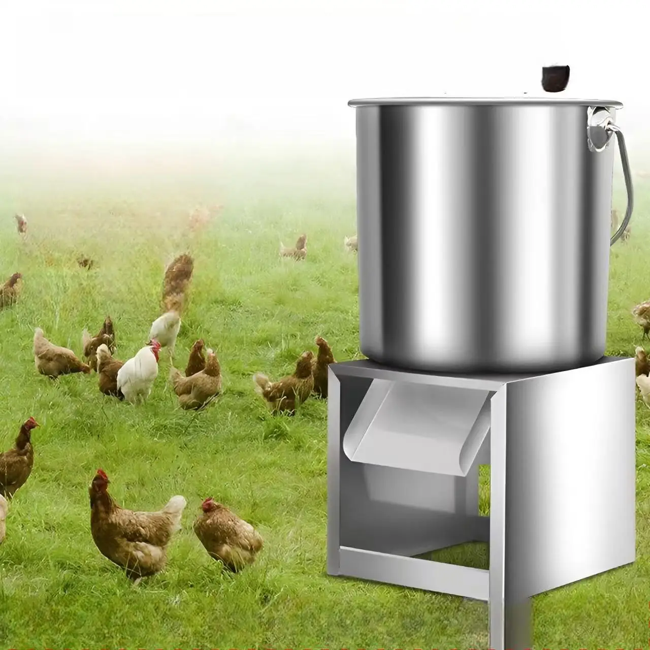 Tritatutto per verdure in acciaio inossidabile per uso domestico, taglierina per mangimi per polli, trituratore di paglia, smerigliatrice per mangimi per l'agricoltura