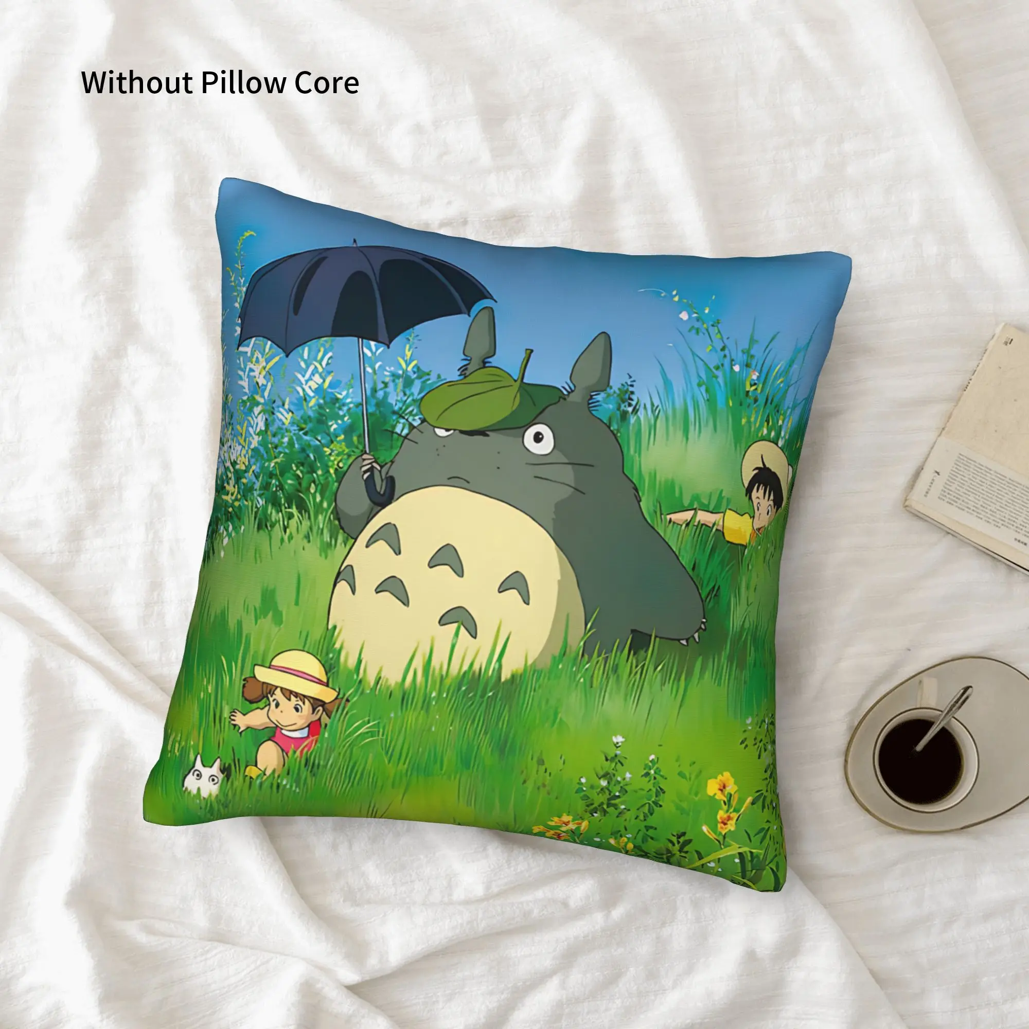 1PC My Neighbor Totoros Pillow Case Double-Sided Printing  Sofa Cushion Bedroom Bedside Pillow