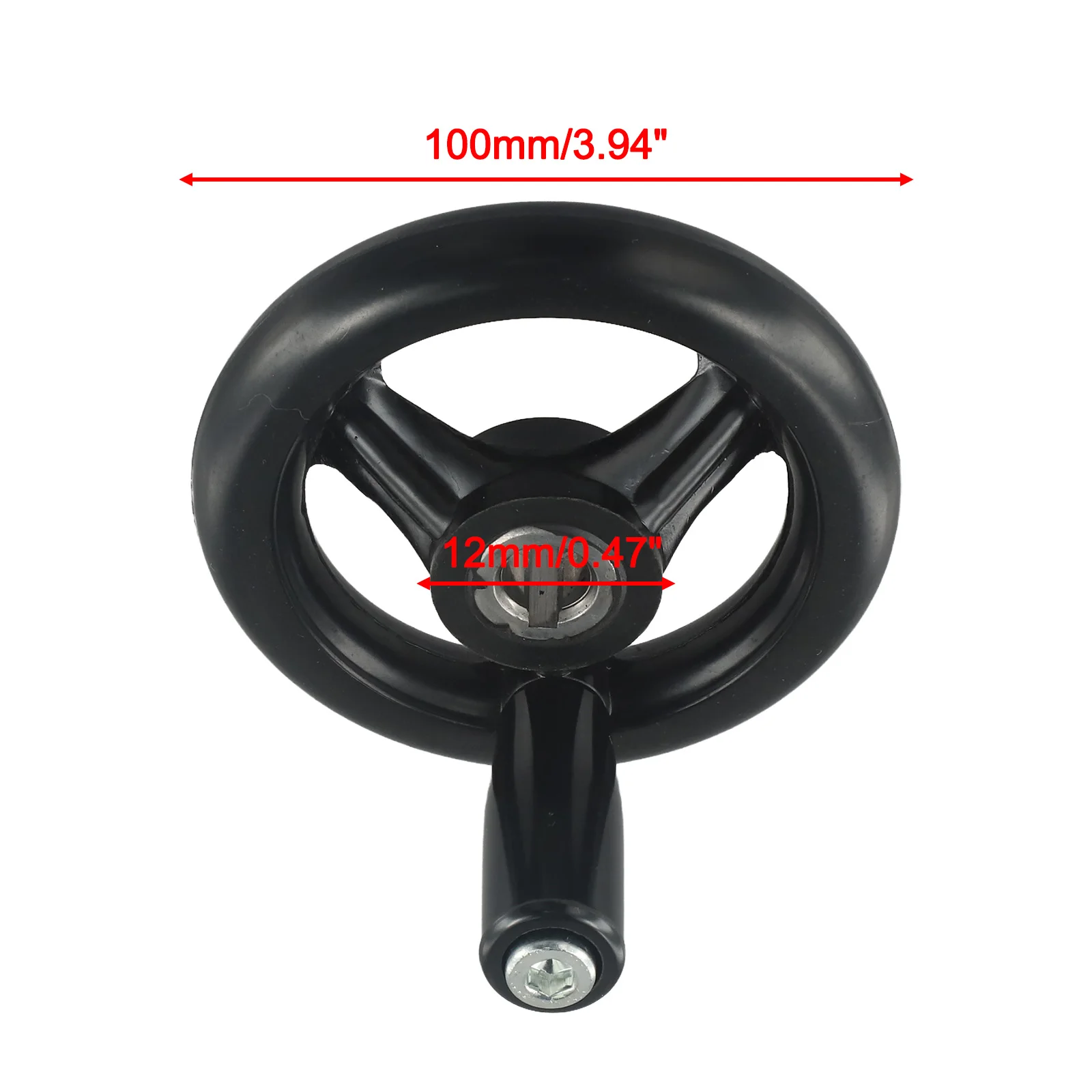 Imagem -05 - Raios Roda de Mão Torno Fresagem Volante com Alça Giratória para Fresadora Tornos Moedores 1pc D125 200 100 160 mm