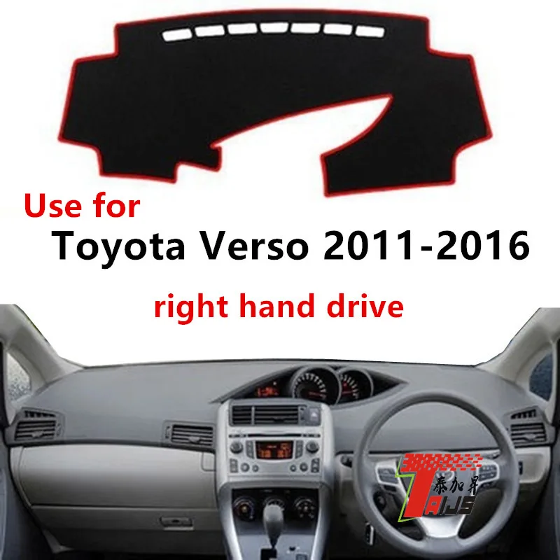 TAIJS Factory Anti hot sell Polyester Fibre Car Dashboard Cover For TOYOTA Verso 2011-2016 12 13 14 15 16 17 18 Right Hand drive