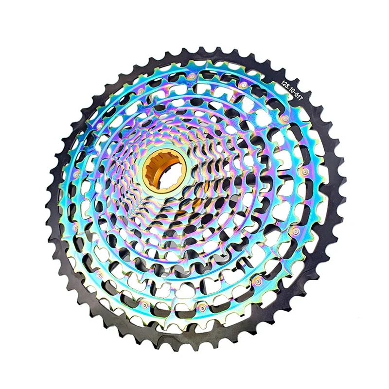 Ultra Lightweight Rainbow 12 Speed Freewheel XD Hub Sprocket 10-51T Bicycle Flywheel Parts Colorful Mountain Bike XD Cassette