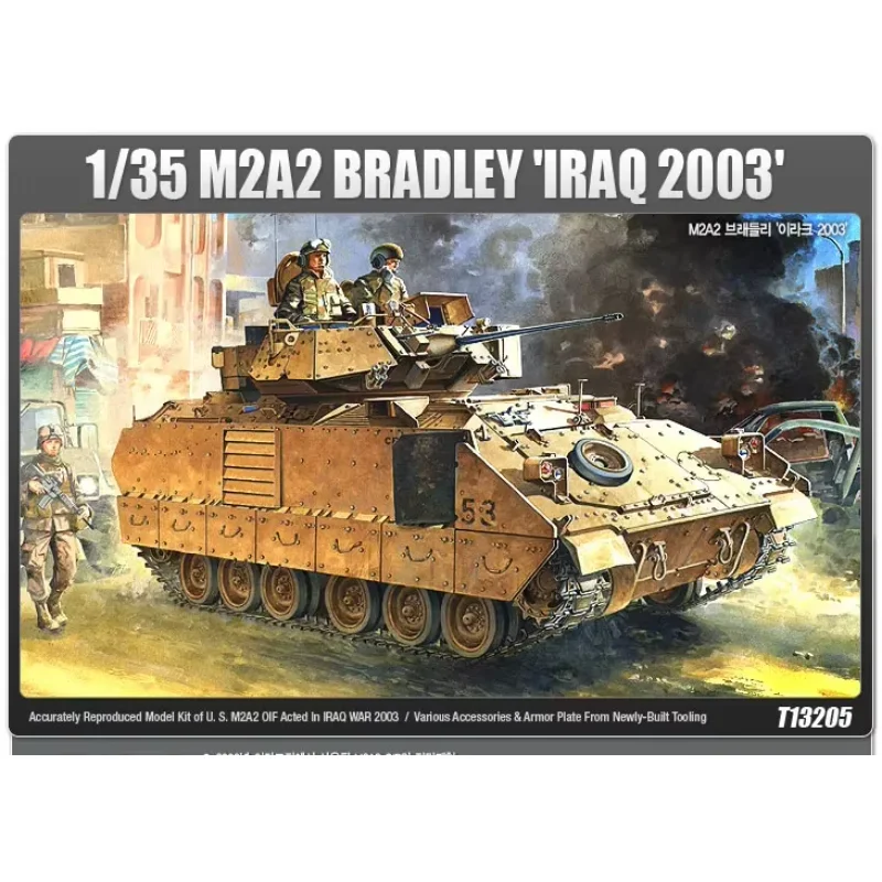 1/35 Academy Montagemodell 13205 US M2A2 Bradley Infantry Panzerfahrzeug-Panzermodellbausatz