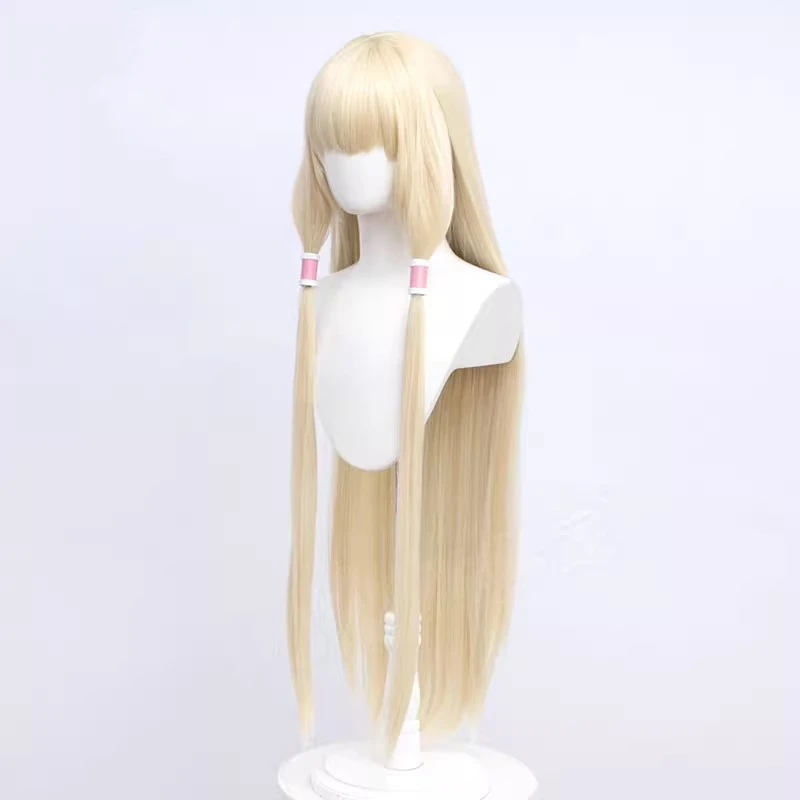 Cos-Mart Anime Chobits Chi perruques Cosplay longue ligne droite lumière or oreille accessoires activité partie jeu de rôle vêtements