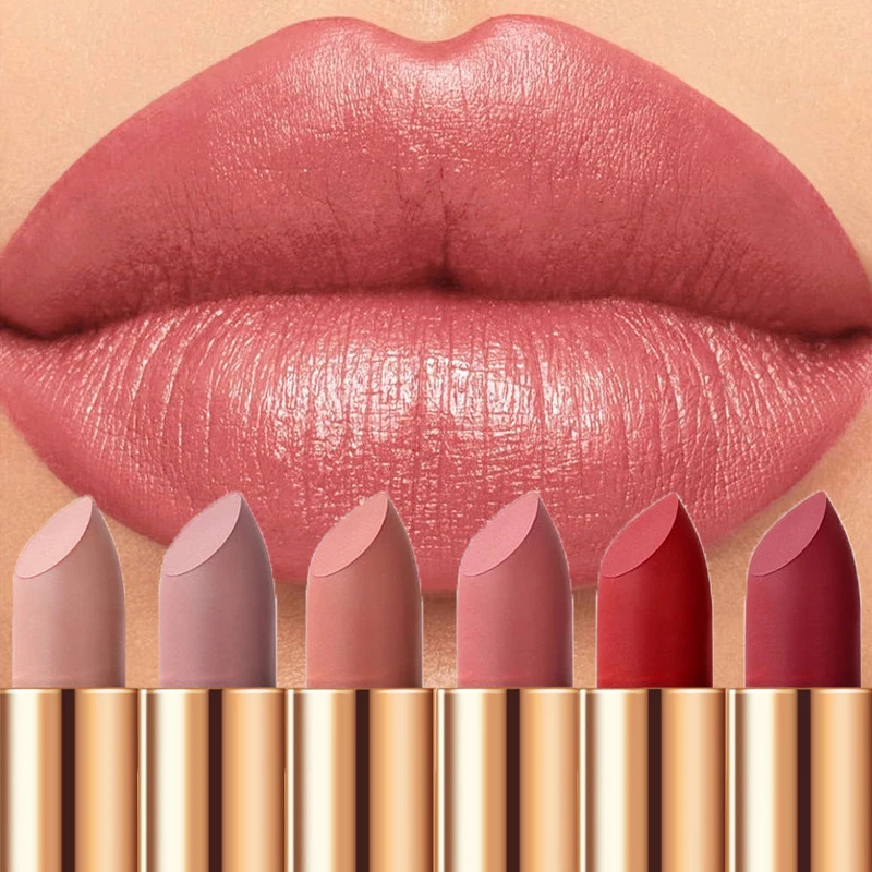 عارية ماتي أحمر الشفاه المخملية مثير أحمر الشفاه السلس الكلاسيكية المصطبغة للغاية مغذية ملمع الشفاه مقاوم للماء الشفاه عصا مستحضرات التجميل #2