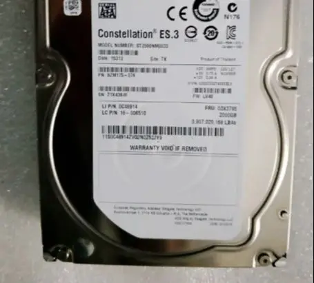 For ST2000NM0033 ES.3 6G 7.2K 128M server hard disk