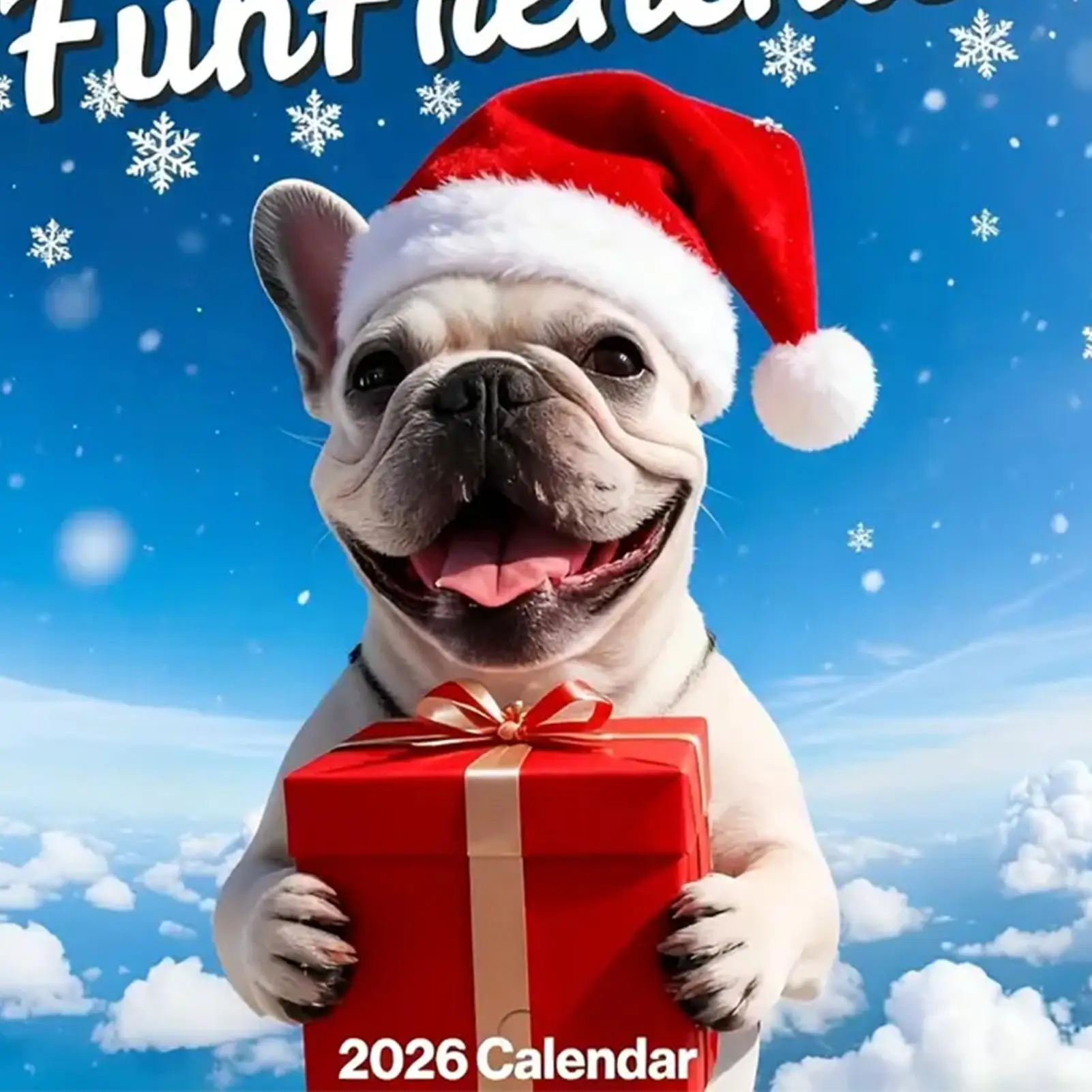 

Ежедневные календари на 2026 год, новогодний календарь с праздниками, еженедельный подвесной календарь с французским бульдогом на 2026 год, планировщик для домашнего офиса