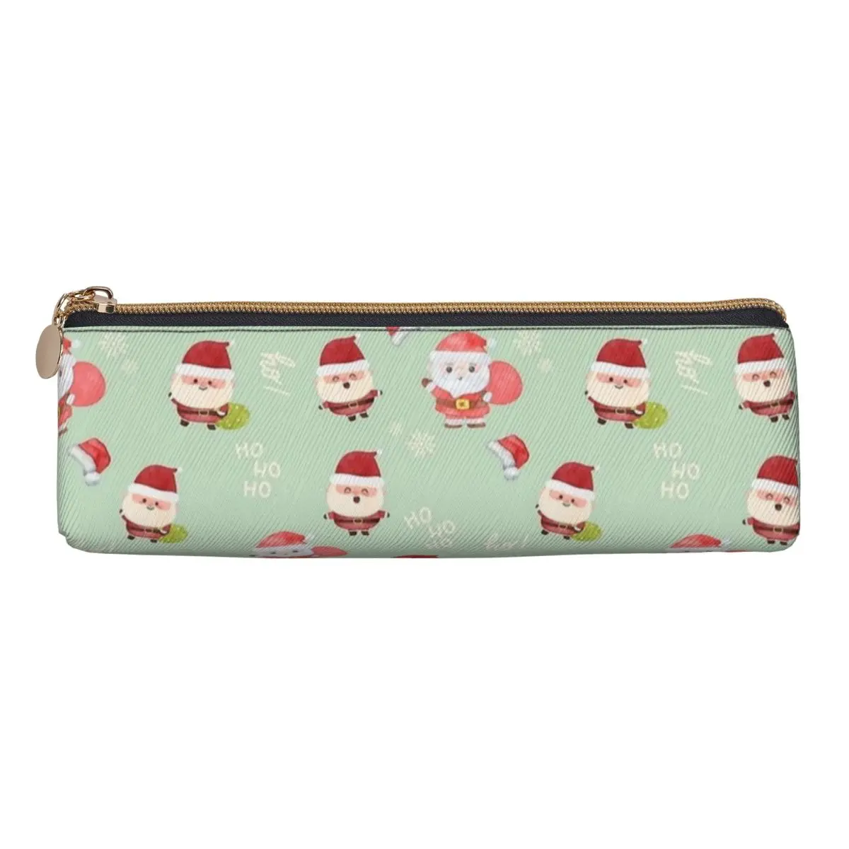 Merry Christmas Pencil Case Cute Santa Claus Big Pencil Box Students Retro Back To School Pencil Cases Stationery Organizer