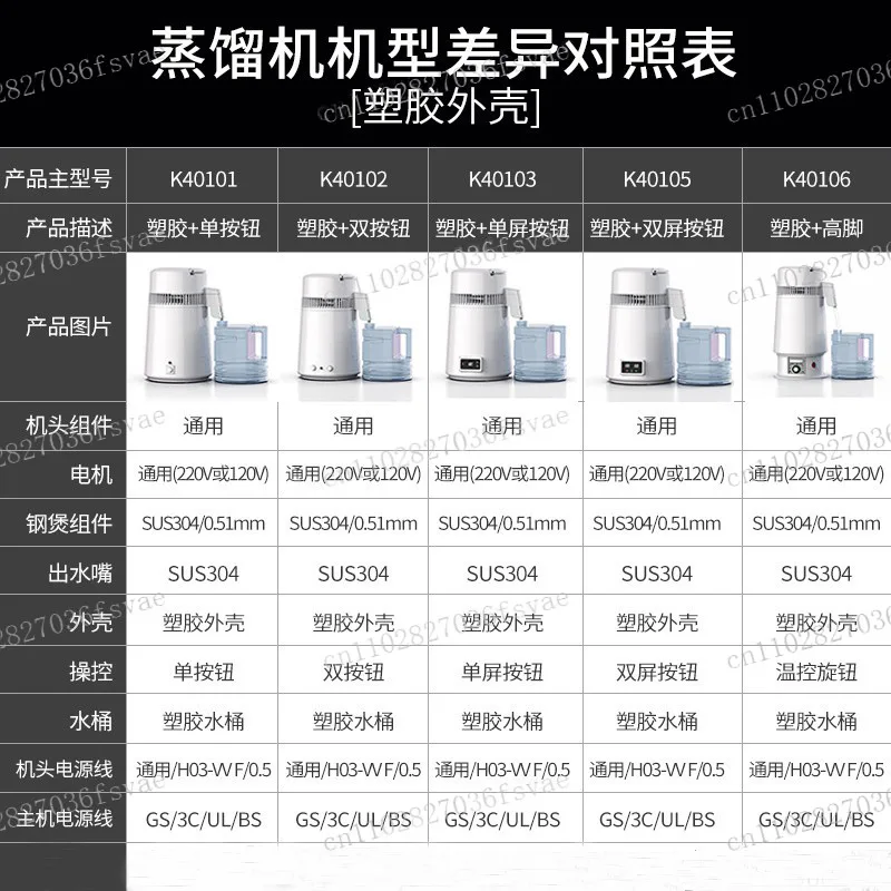 4L 6L Water Distiller Machine, for Home Lab Dental Essential Oil & Alcohol, Stainless Steel Pure Water Distiller