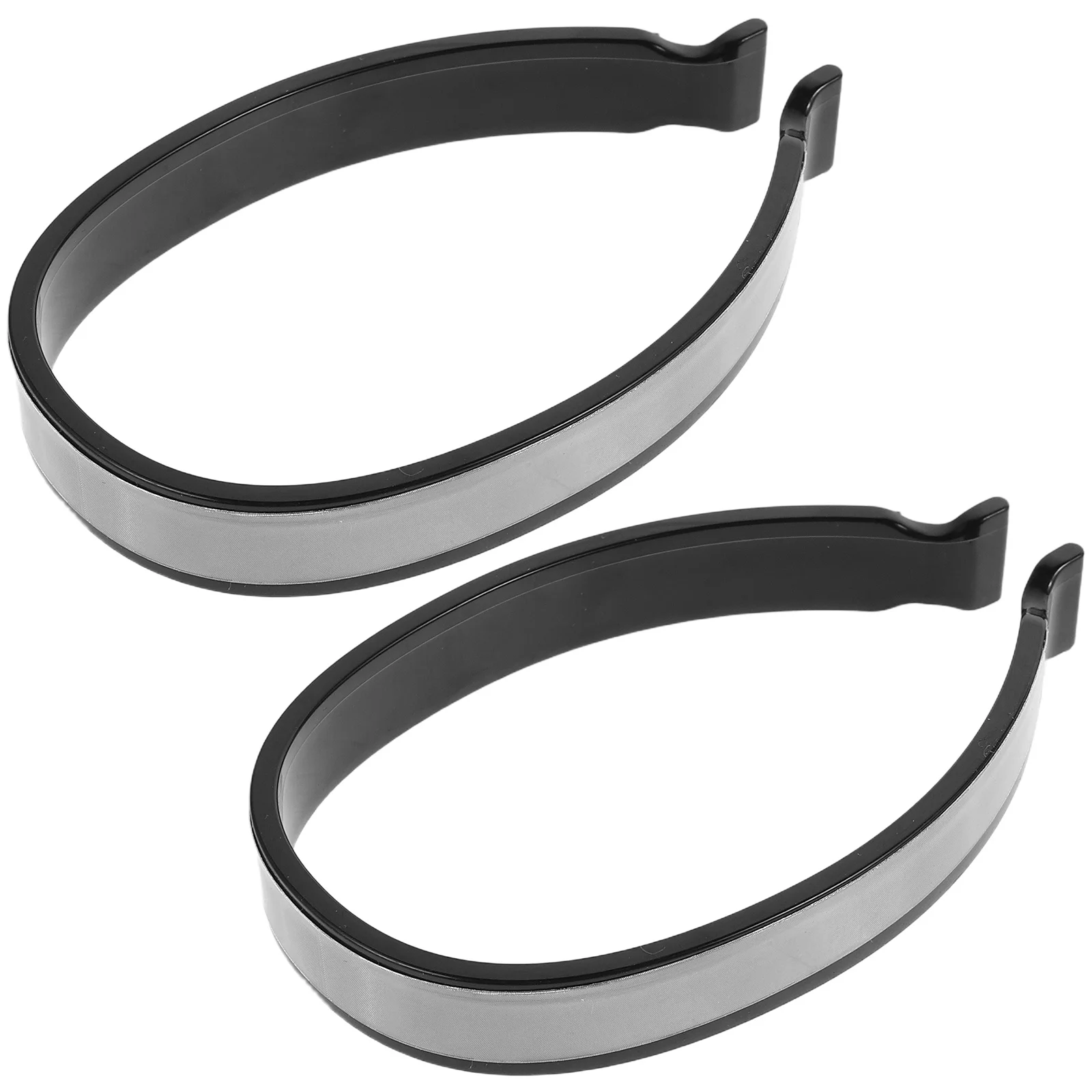 

2Pair Reflective Cycling Trouser Clips Wide Gray Pant Leg Bands Bike Trouser Clips Ankle Safety Band Night Riding