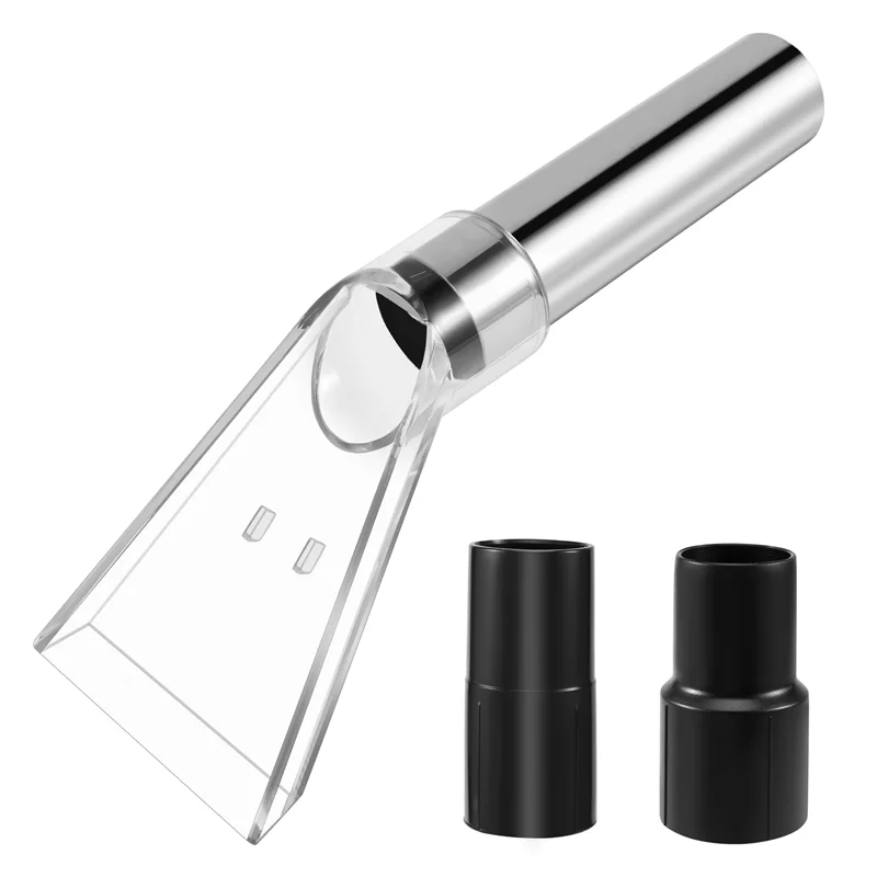 【الكعكة الساخنة】عصا يدوية لأداة استخراج برأس شفاف لتنظيف المفروشات والسجاد، عصا تفريغ تفاصيل السيارة لتركيب الشاحنات