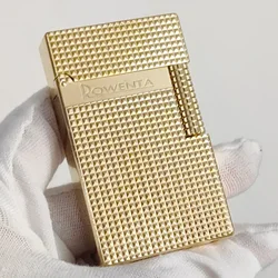 ROWENTA R10 steel tone lighter brass side slip grinding wheel drawing process men's high-end fuel lighter