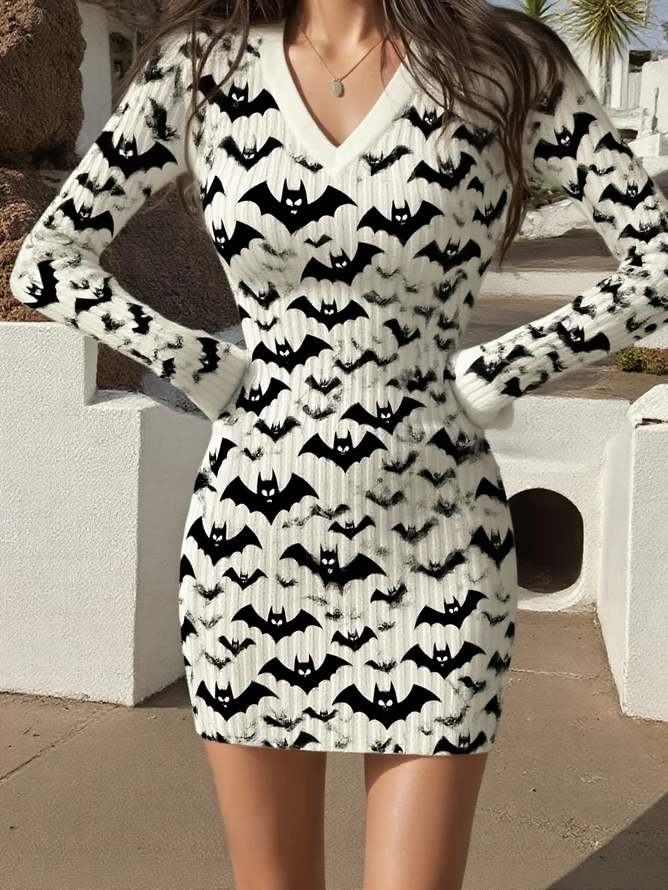 Abito maglione autunno inverno Hallowen Maglioni moda vestono Trendy y2k Morbido streetwear Abiti larghi vestido femininos