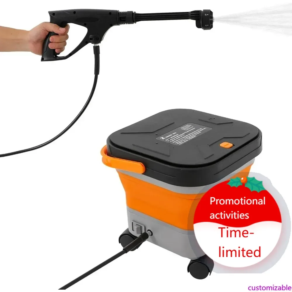 

Hot salesPortable Foldable Pressure Washer with 7-Setting Pressure Control for Car Washing and Cleaning