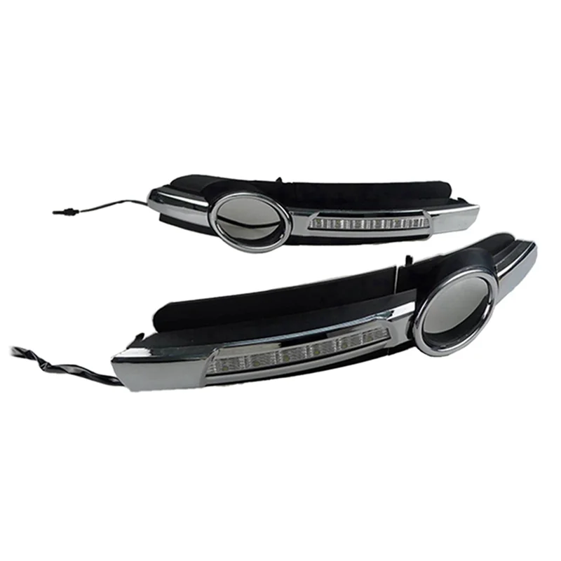 

2Pcs LED DRL Daytime Running Fog Light Lamp Replacement For A6 C6 2005-2008