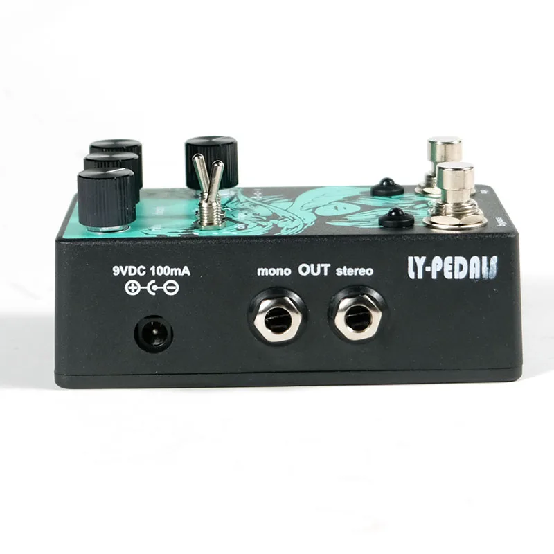 New version LY-ROCK Stereo Chorus Guitar Effects Pedal Audio Deluxe Chorus Effector 9V 100mA 1pc