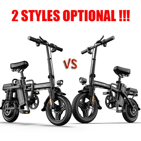 14' Lightweight E-Bike-G11, Max Load Capacity Of 330LBS, Disc Brake, 500W Motor, Up To 19.9MPH Speed, 6-hour Fast Charging, Foldable Biicycle with Anti-theft Battery, Two Models Optional, Mini-Ebike For Commuting
