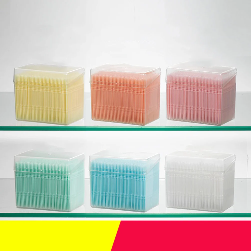 

1060Pcs Food Grade Toothpicks Reusable Packaging Double Headed for Deep Teeth Seam Cleaning Tools Oral Hygiene