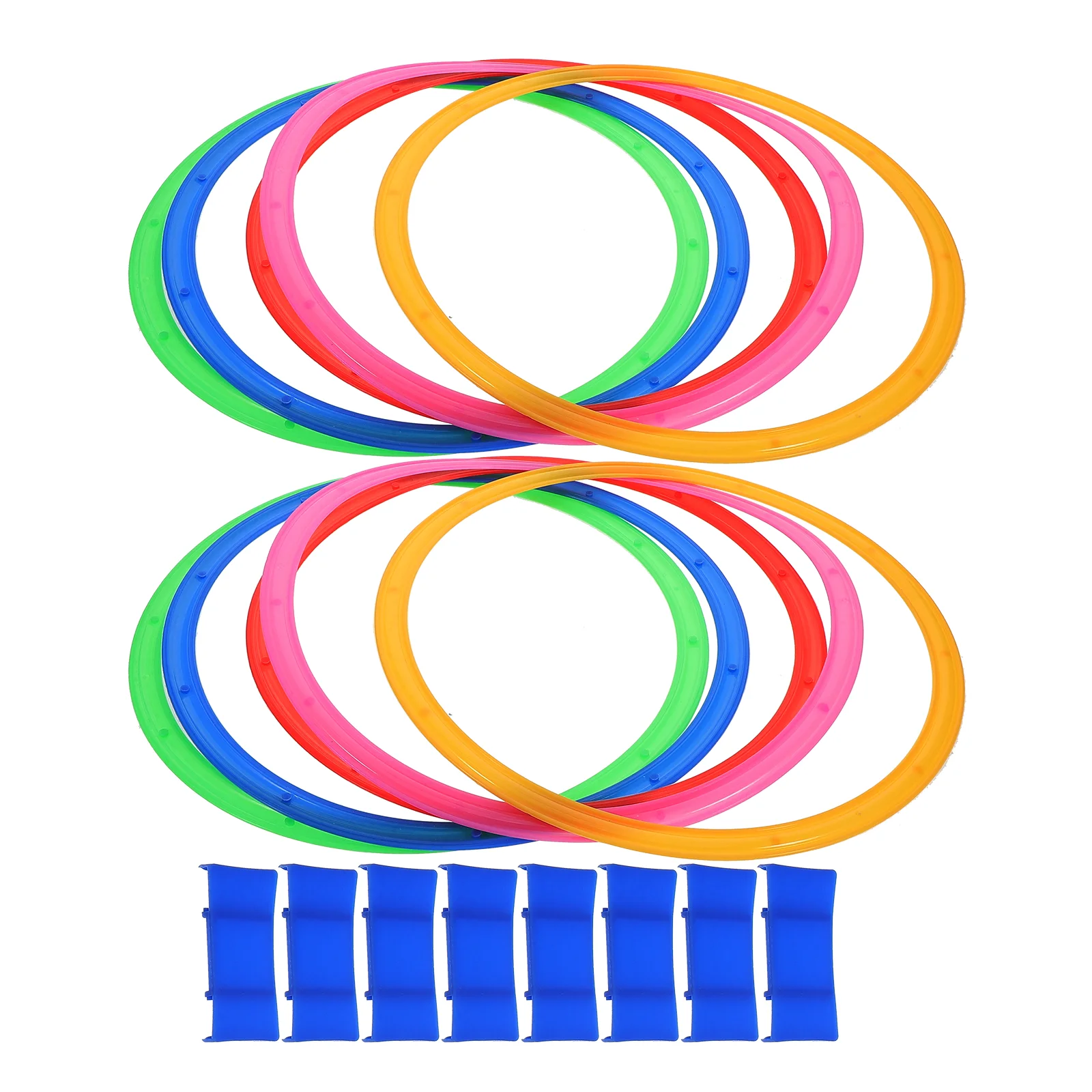 

Children's Sensory Training Device Kids Hopscotch Ring Game Giant Hoop Indoor Portable Agility Outdoor Rings