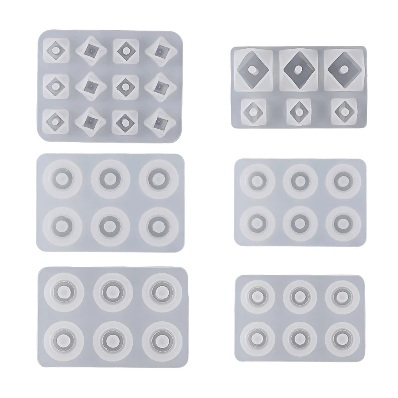 Round With Hole Silicone Casting Molds For DIY Resin Beads Bracelet Necklace Drop Shipping