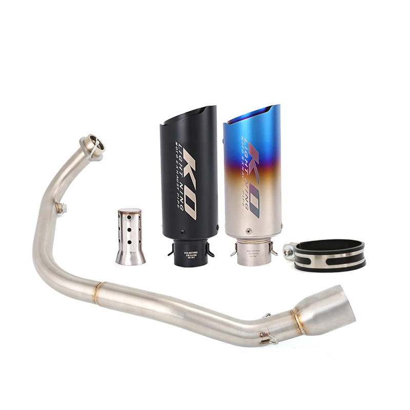 

For CF Moto ST125 Motorcycle Slip On Whole Exhaust System Header Link Pipe Connect 51mm Muffler Escape Stainless Steel DB Killer