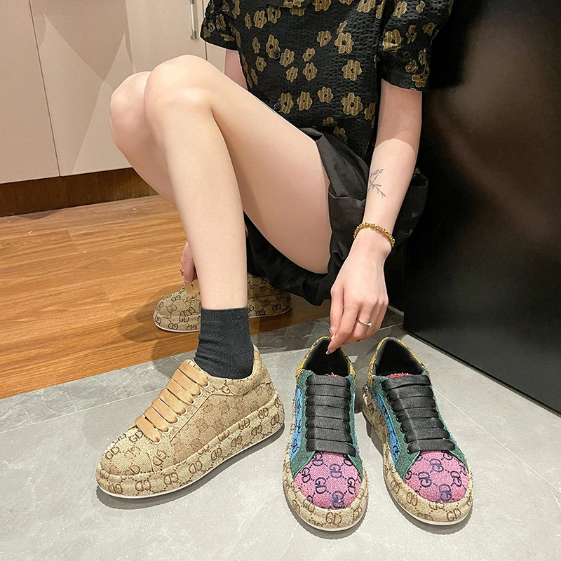 النساء أحذية رياضية فاخرة حجر الراين حذاء كاجوال النساء في الهواء الطلق منصة احذية الجري مصمم أحذية رياضية الإناث zapatos de mujer