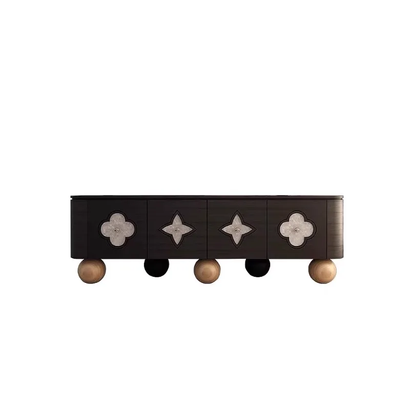 

Modern minimalist creative designer light luxury living room furniture oak floor cabinet