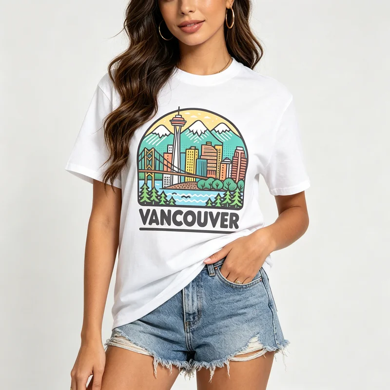 Vancouver Skyline Grafikli Tiş - Women'S Fashion Vancouver incelemesi ve fiyatı
