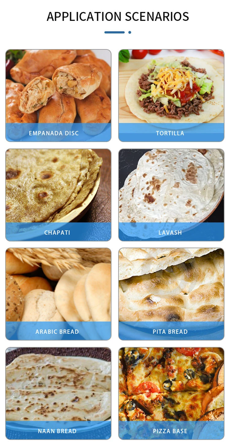 Automatic 5~50cm Flour Tortilla Maker Arabian Pita Bread Pizza Roti Chapati Lebanese Lava-Industrial Grain Making Machine