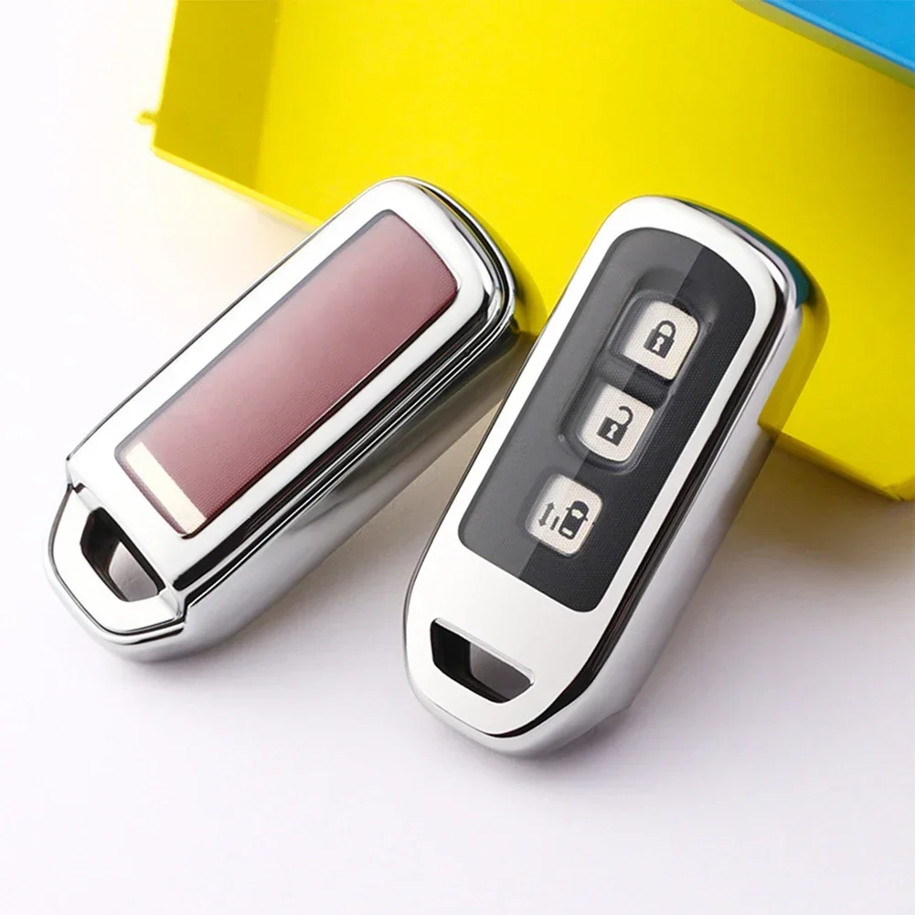 Car TPU Key Case Key Cover Fits For Honda N-BOX N-ONE N-WGN N-VAN Anti-drop Anti-scratch Automobiles Interior Accessories