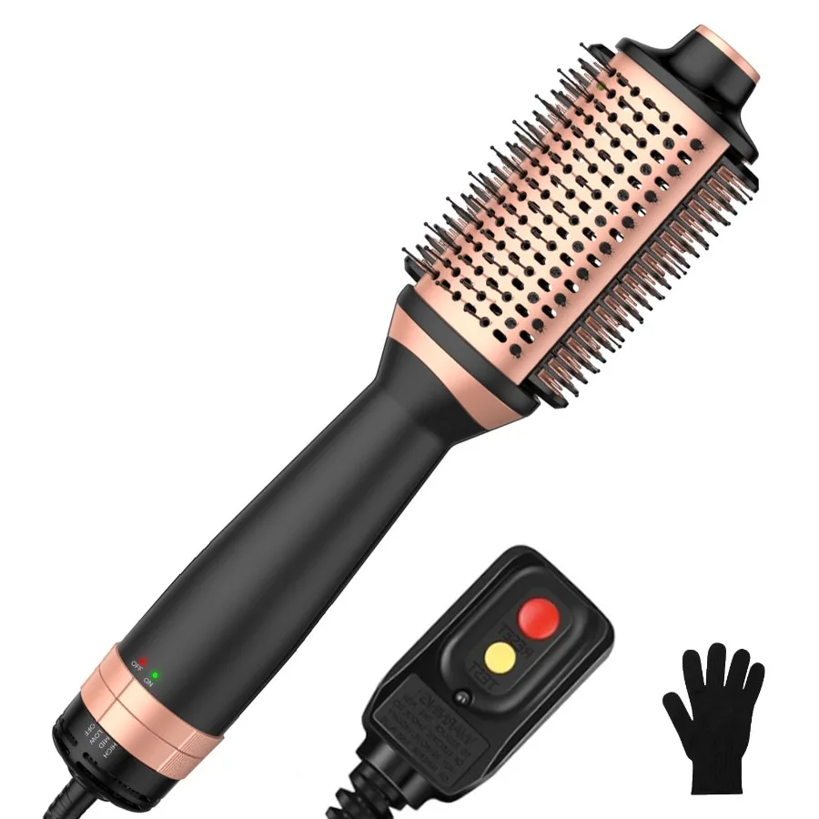 

2 in 1 Blow Dryer Brush Hair Straightener Brush in One Hair Blowdryers Brush for Hair 1000W Hair Dryer Brush and Smooth Heated