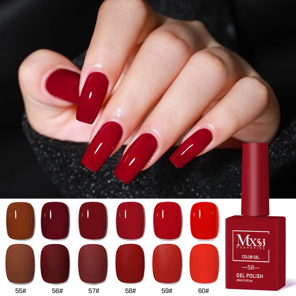 MOSI NAIL 60色 ネイルカラー Mxsi 60 Colors Nail Gel Polish 15ml Vernis Semi Permanent Nail Art