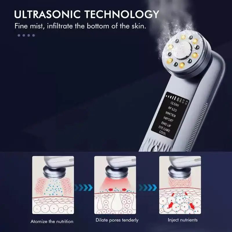 Hot Verkoop Handheld Micro-Current Elektrische Gezicht Massager Vibrerende Gezichtsschoonheid Apparaat Gezicht Oog Huidverzorging Tool Huishouden