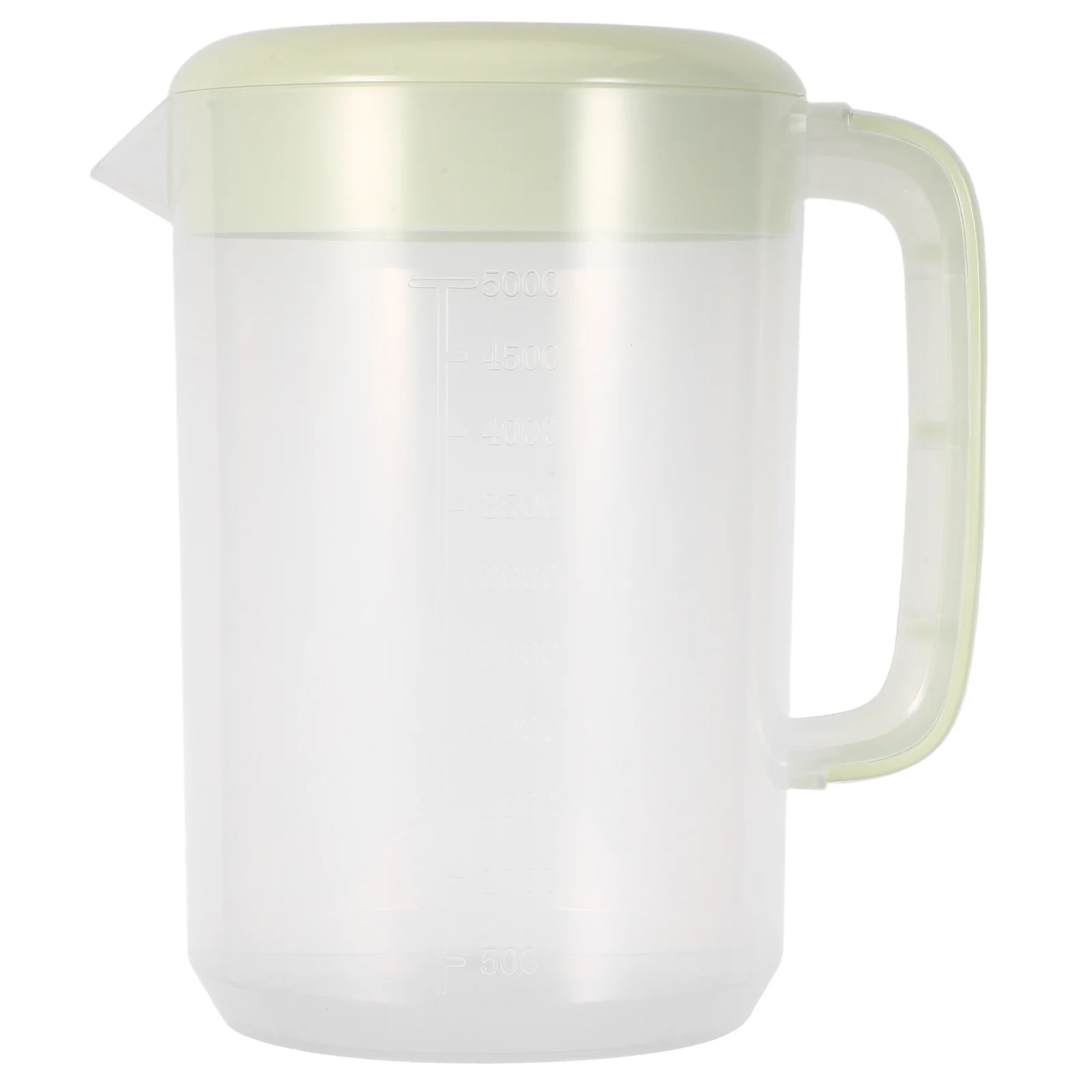 

5L Large Capacity Cold Water Pitcher Plastic Clear Juice Container For Fridge With Measurement Drink Server For Iced Tea