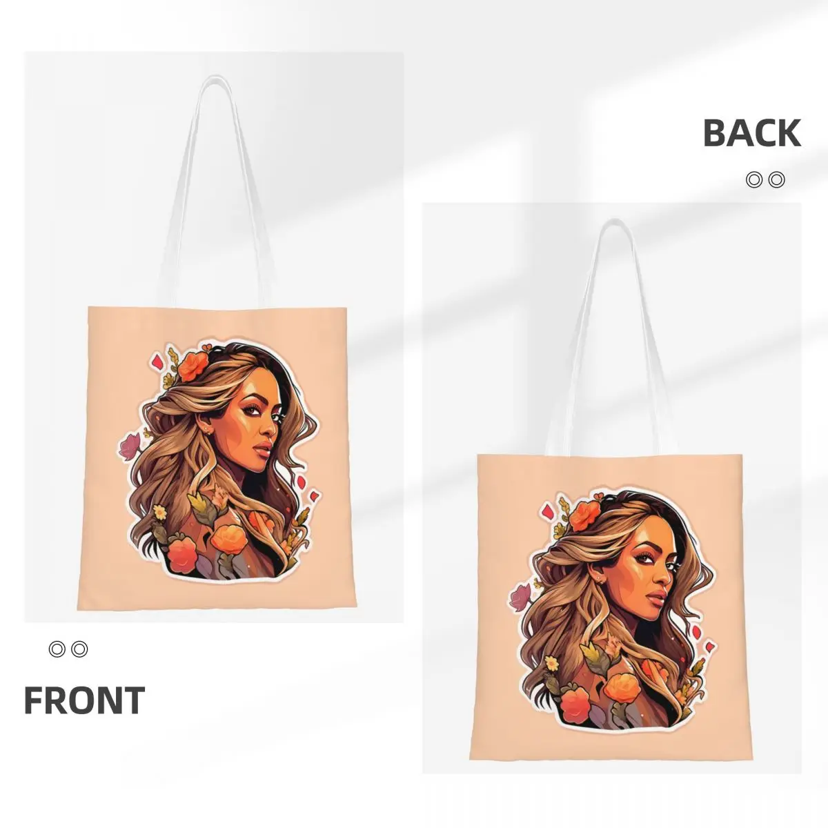 Beyonce Graffiti Rainha Da Pop Art Canvas Sacola, Saco De Compras De Grande Capacidade, Moda Unisex, Malas De Viagem