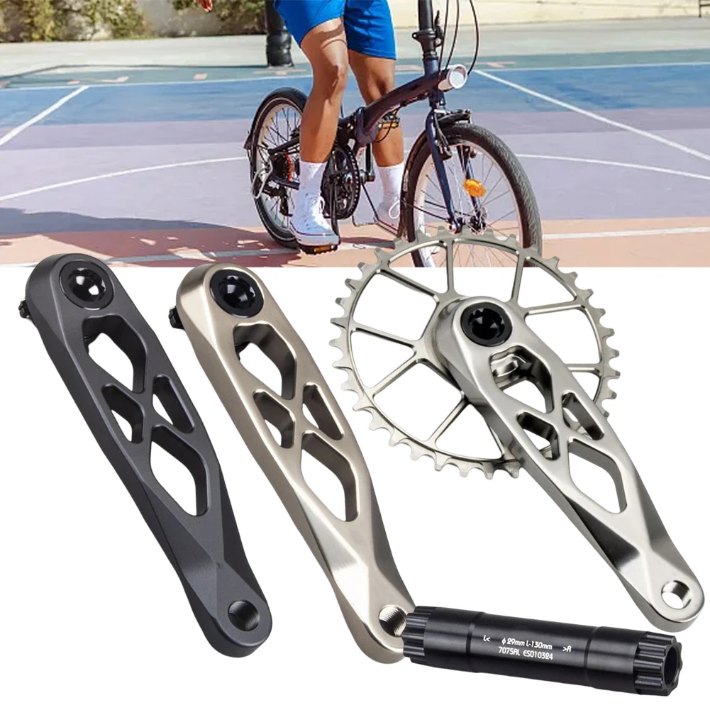 

Al7075 Crank Bike Crank Set Electric Biking Easy Installation High Strength Long-lasting Performance Precision-cut Square Holes