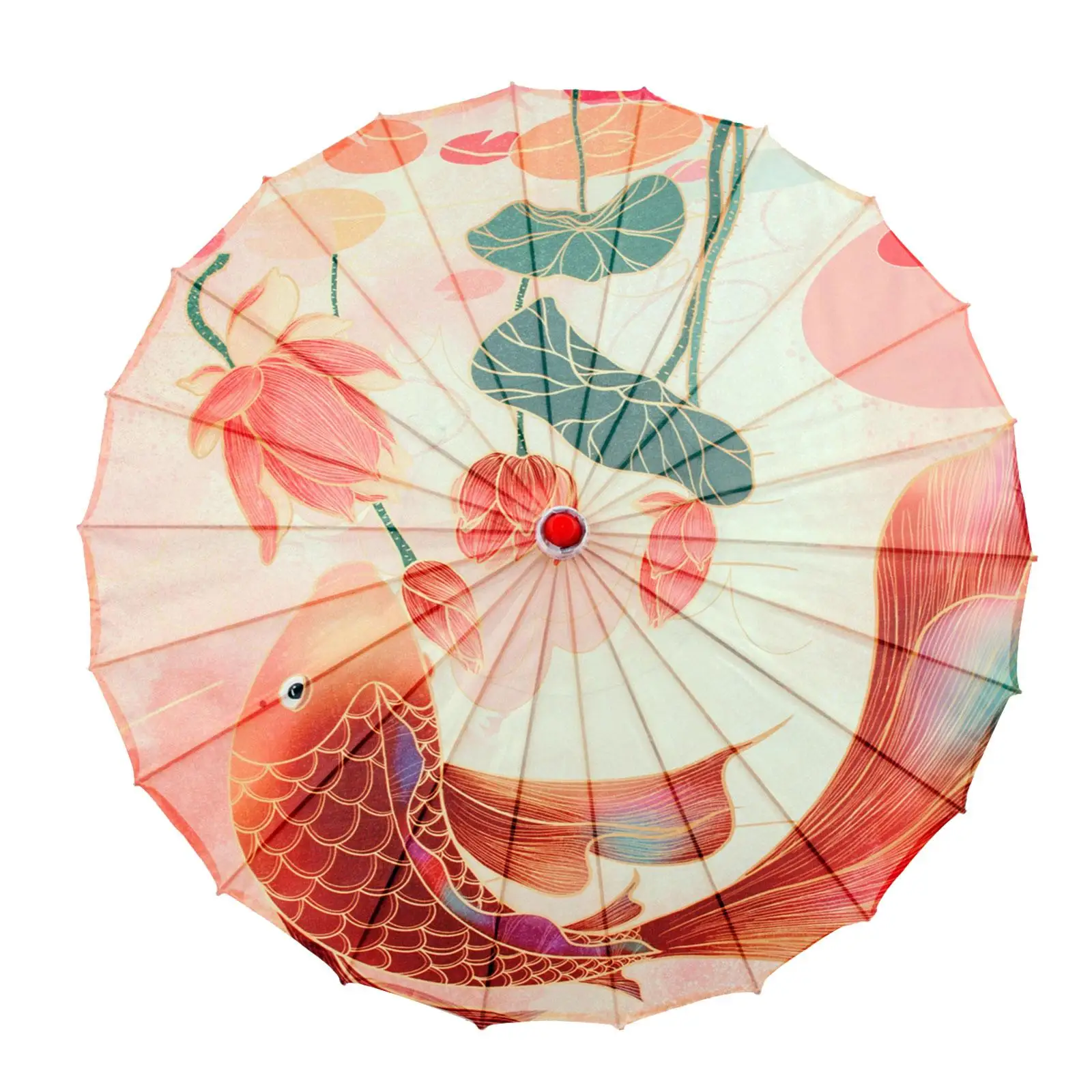 Chinese Japanese Art Classical Oiled Paper Umbrella Chinese Parasol Sunshade Oil Paper Oriental Parasol Handmade for Dance Photo