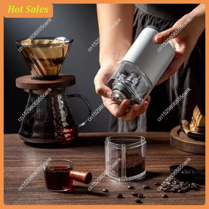 AA05 Portable Hand Grinder USB Charging Electric Coffee Grinder Home Travel Outdoor Grinder Tools Easy To Clean And Stores