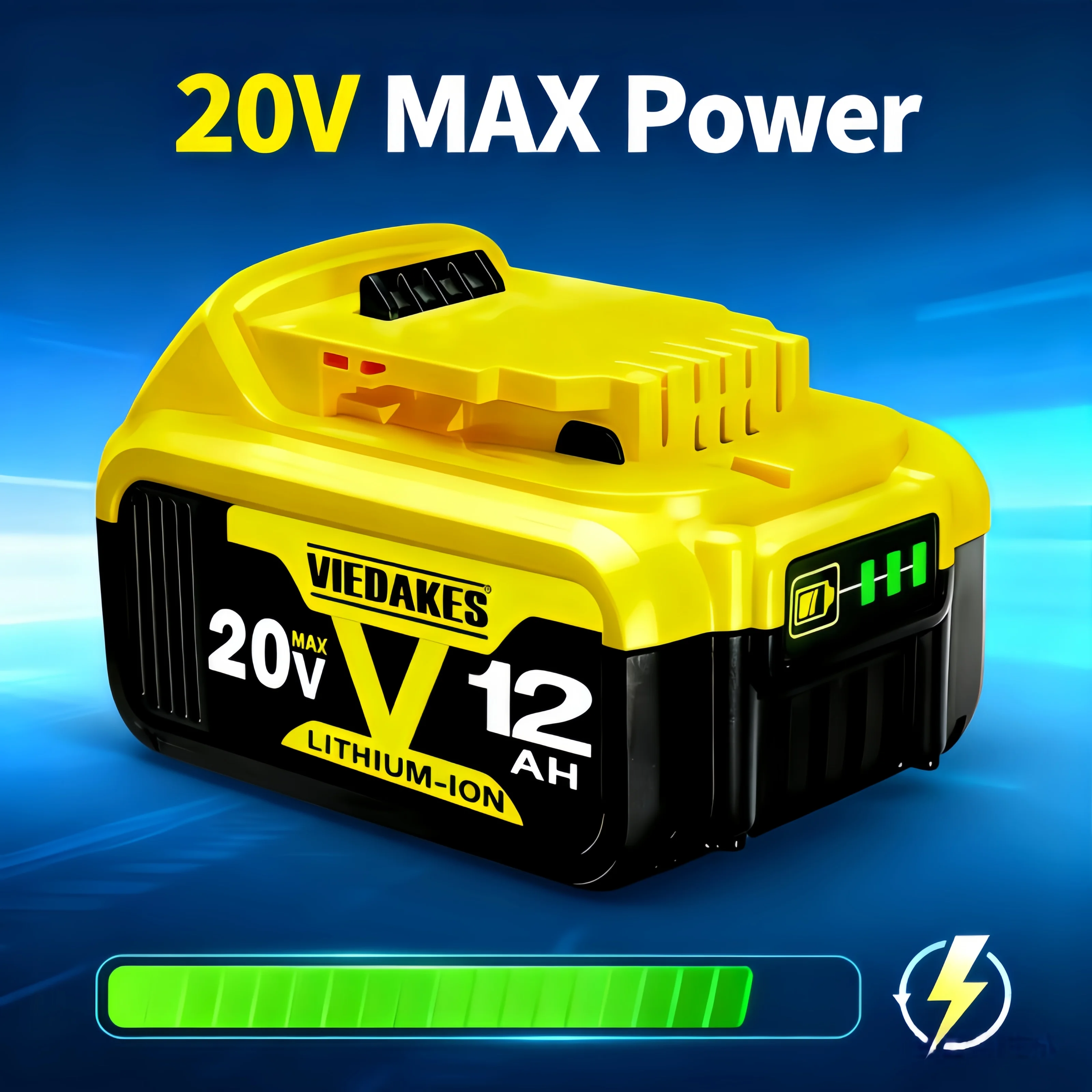 

100% replacement for Dewalt 18v battery rechargeable tools DCB203 DCB184 DCB182 180 DCB181 DCB182 batterie for dewalt 20v