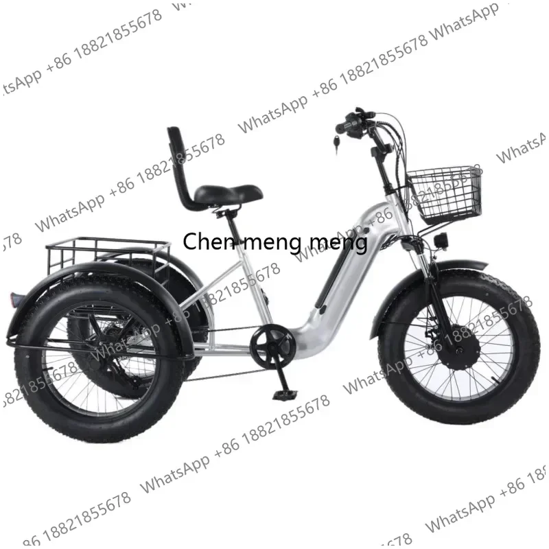 

Electric Tricycle 500W48V20AH Lithium Battery 20*4.0Inch Fat Tire Ebike Elderly People Snow Electric Bike For Commuting Outing