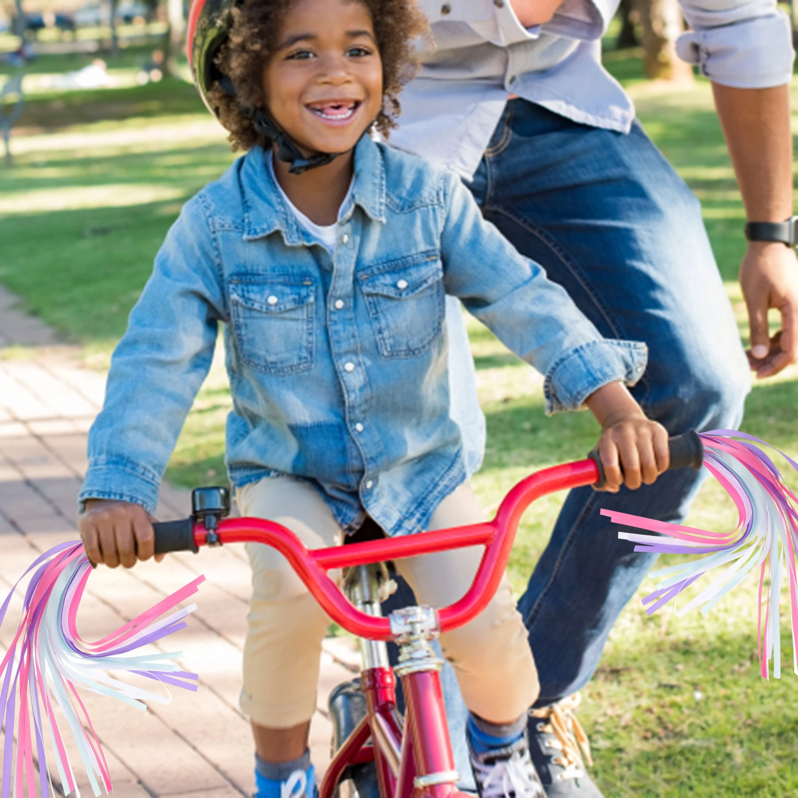

Scooter Accessories Bike Streamers Handlebar Tassels Decorative Ribbon Purple Child Riding Kids Bicycle Decoration