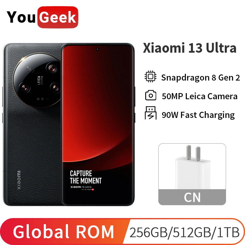 Global ROM Xiaomi Mi 13 Ultra 120Hz 2K OLED Screen Snapdragon 8 Gen 2 Smartphone 50MP Leica Camera 90W Fast Charging Google Play