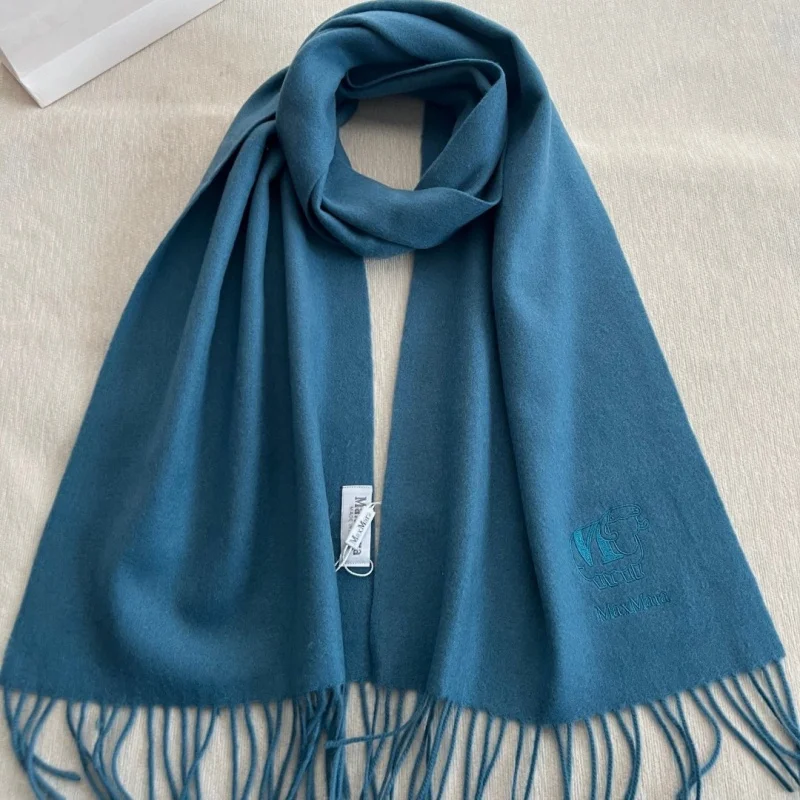 2024 winter new cashmere scarf women\'s 100% cashmere versatile long warm thick shawl scarf