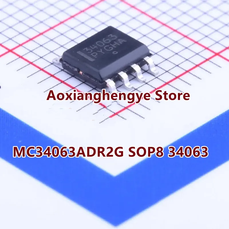 10PCS MC34063ADR MC34063ADR2G SOP8 M34063A 34063 Original factory 1.5a peak boost/drop/inverter switching voltage regulator