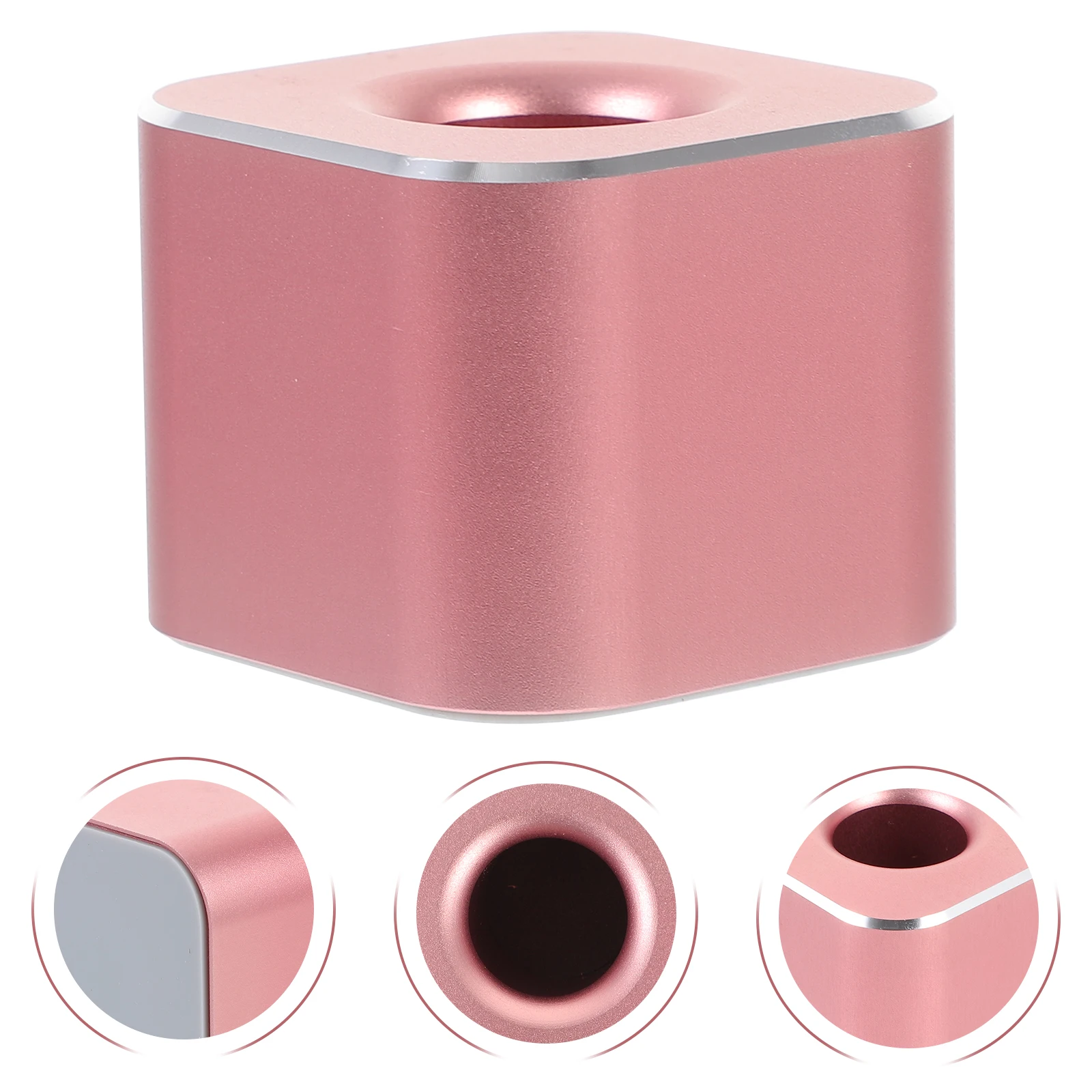 

Metal Pen Holder Single Base Stand for Desk Stationery Holders Office Desktop Ornament Fountain