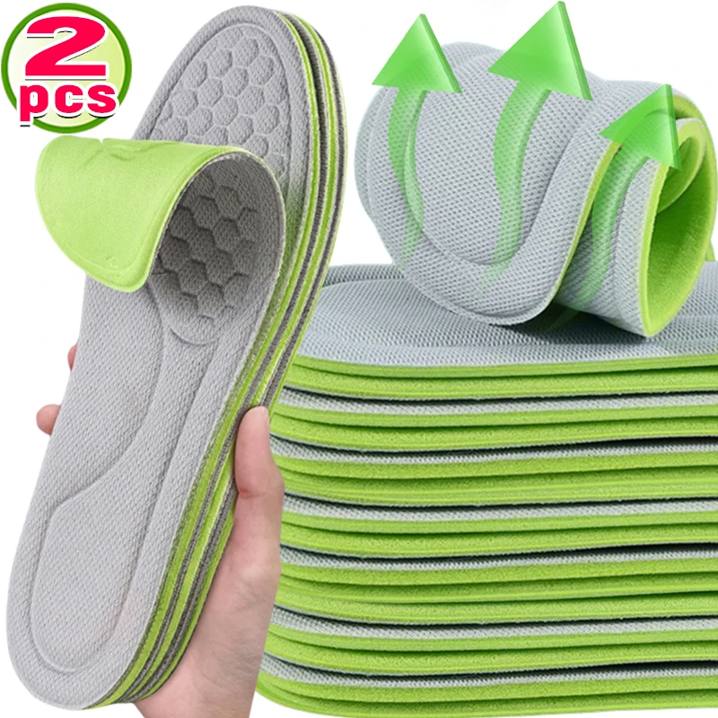 

2/4pcs Memory Foam Orthopedic Insoles Deodorizing Insole For Shoes Sports Absorbs Sweat Soft Antibacterial Shoe Accessories