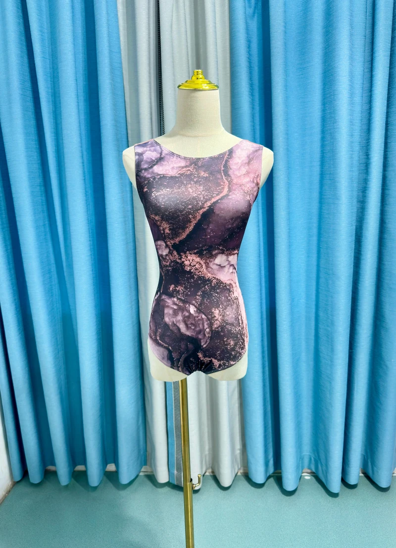 Ballett Tanz Trikot Erwachsene tägliche Praxis Tanz kleidung Frauen Advanced Printing Ballett Trikot elegante Yoga Overall – Detail 22
