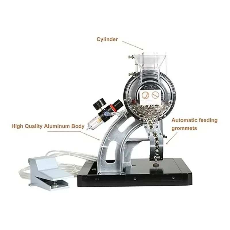 

Pneumatic Grommet & Eyelet Punching Hole Machine for Tarpaulin - Heavy Fabric Hole Punching Tool