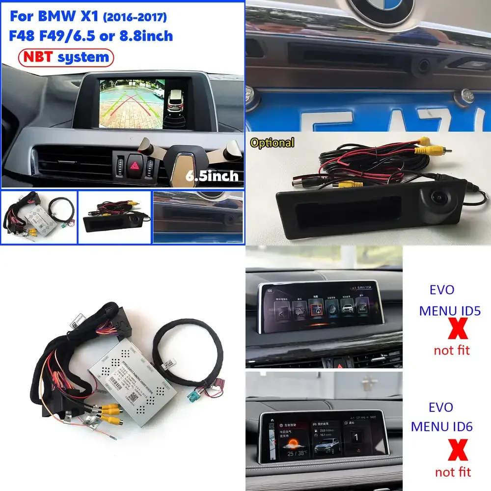 

HD RearView Backup Reverse Module for X1 F48 F49 2016 2017 NBT System for Original Screen Upgrade Rear Car