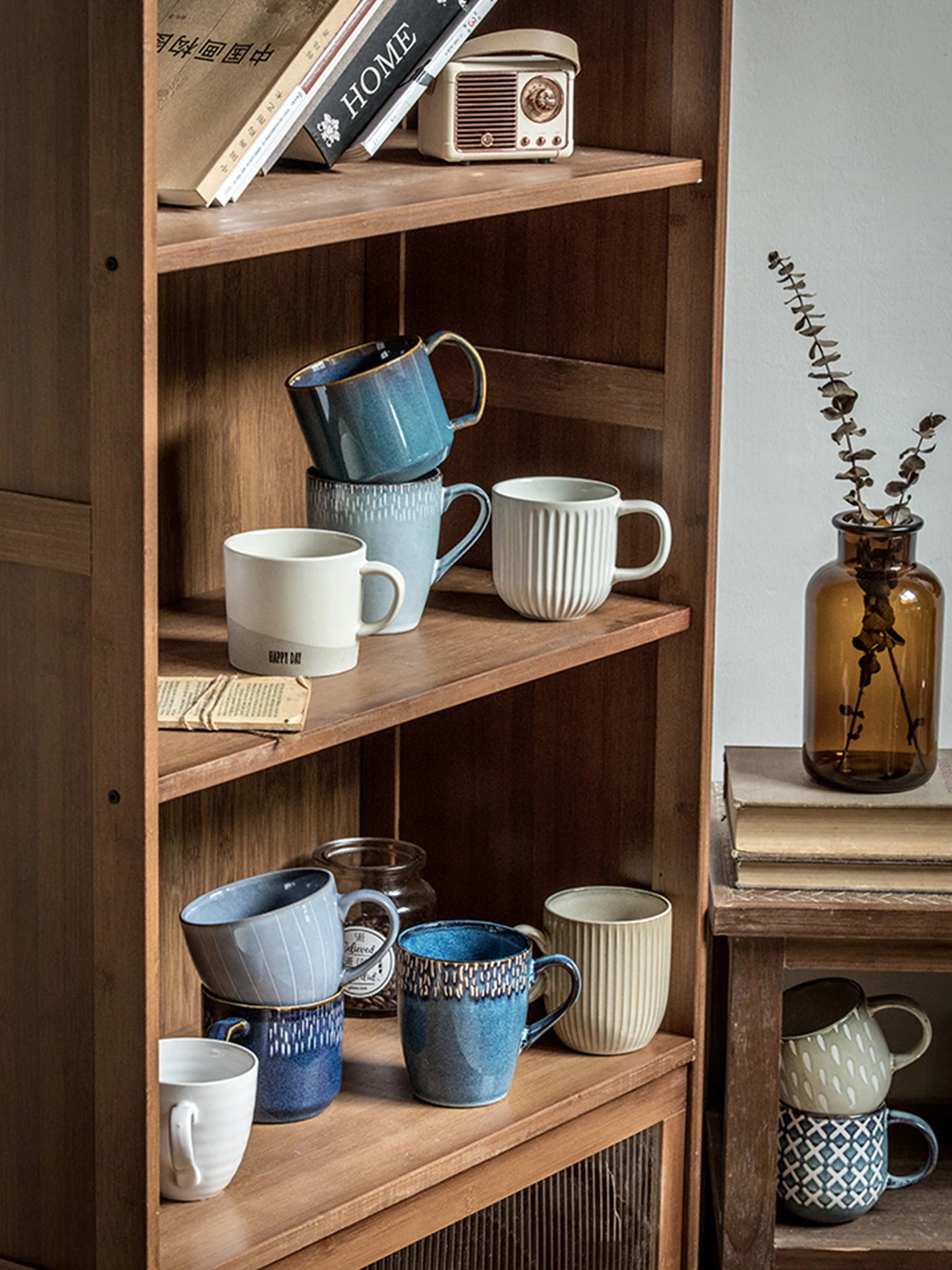 

Кружка Cerc Cercs Glazed Stove Cup, винтажная, для кофе, без бренда, ручная работа, с рельефным узором, без крышки, с одной ручкой, Китай